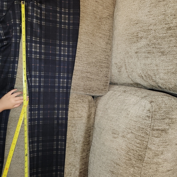 Up! Women's Black Plaid Skinny Pants - Picture 4 of 6